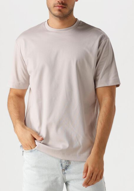 Beige DESOTO LUXURY T-shirt LUXURY TWO PLY T-SHIRT 1/2 - large