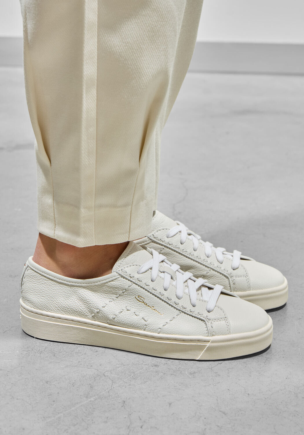 Witte SANTONI Sneakers DBS ZOOM - medium