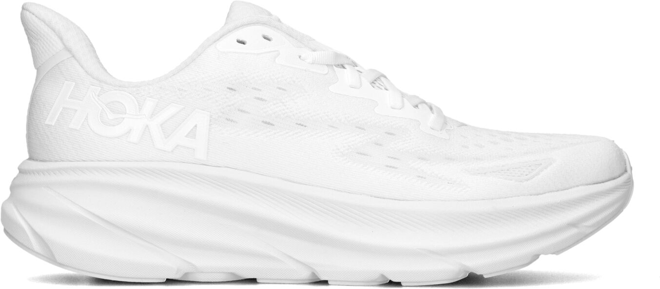 Hoka Lage Sneakers Dames Clifton 9, Maat: 44, Materiaal: Textiel, Kleur: Wit