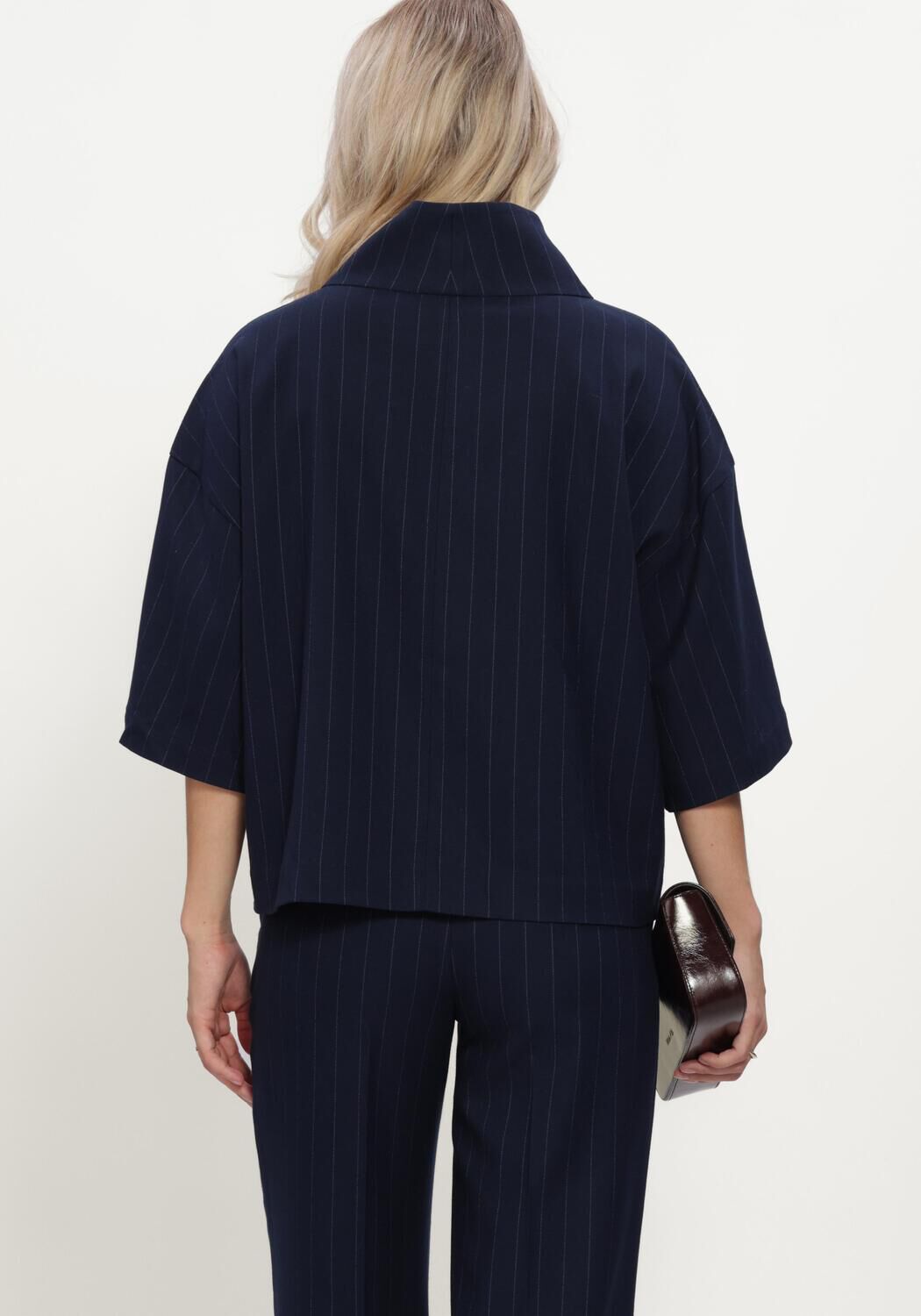 Donkerblauwe CO'COUTURE Trui GABIECC PIN FUNNEL NECK BLOUSE - large