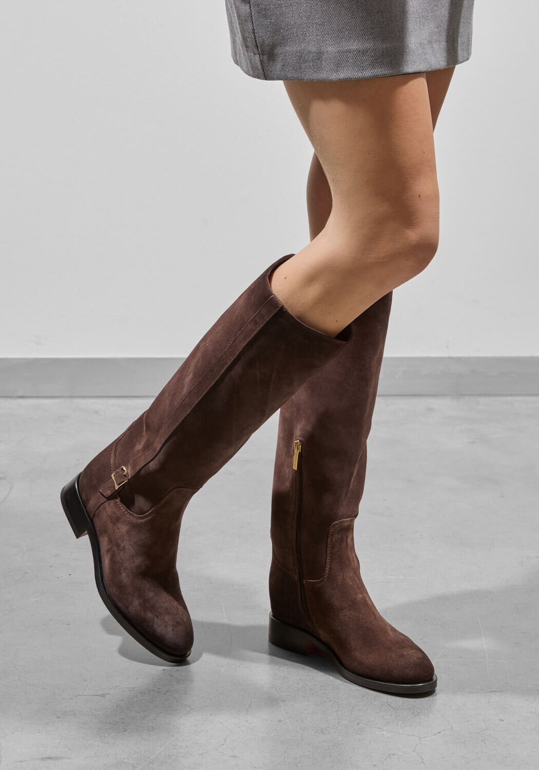 Bruine SANTONI Hoge laarzen SUE GESP LAARS - medium