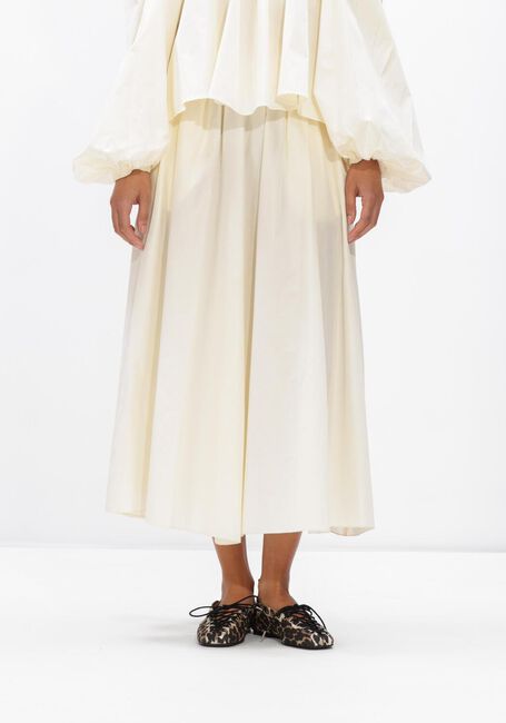 Ecru FORTE FORTE Maxirok CHIC TAFFETTAS LONGUETTE SKIRT - large