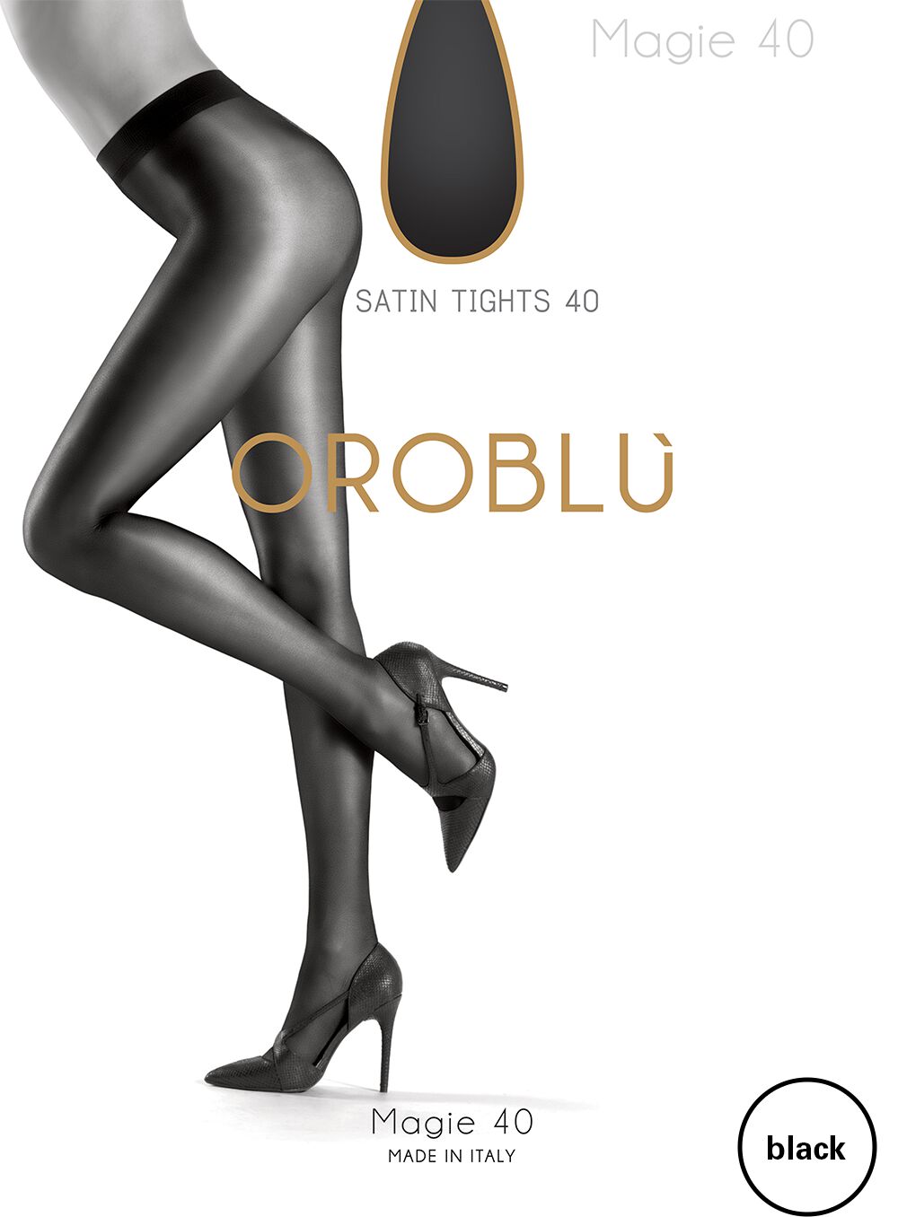 Oroblu Panty Dames Magie 40, Maat: XXL, Kleur: Zwart afbeelding
