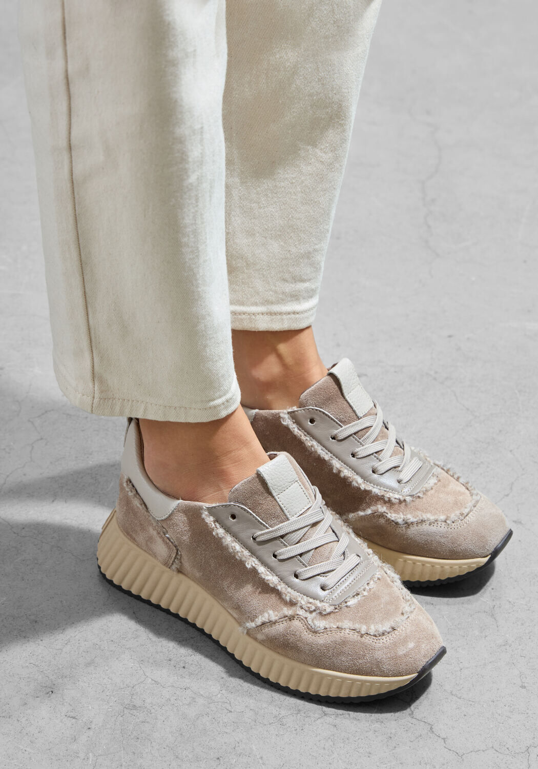 Taupe SOFTWAVES Lage sneakers 8.95.07 - large