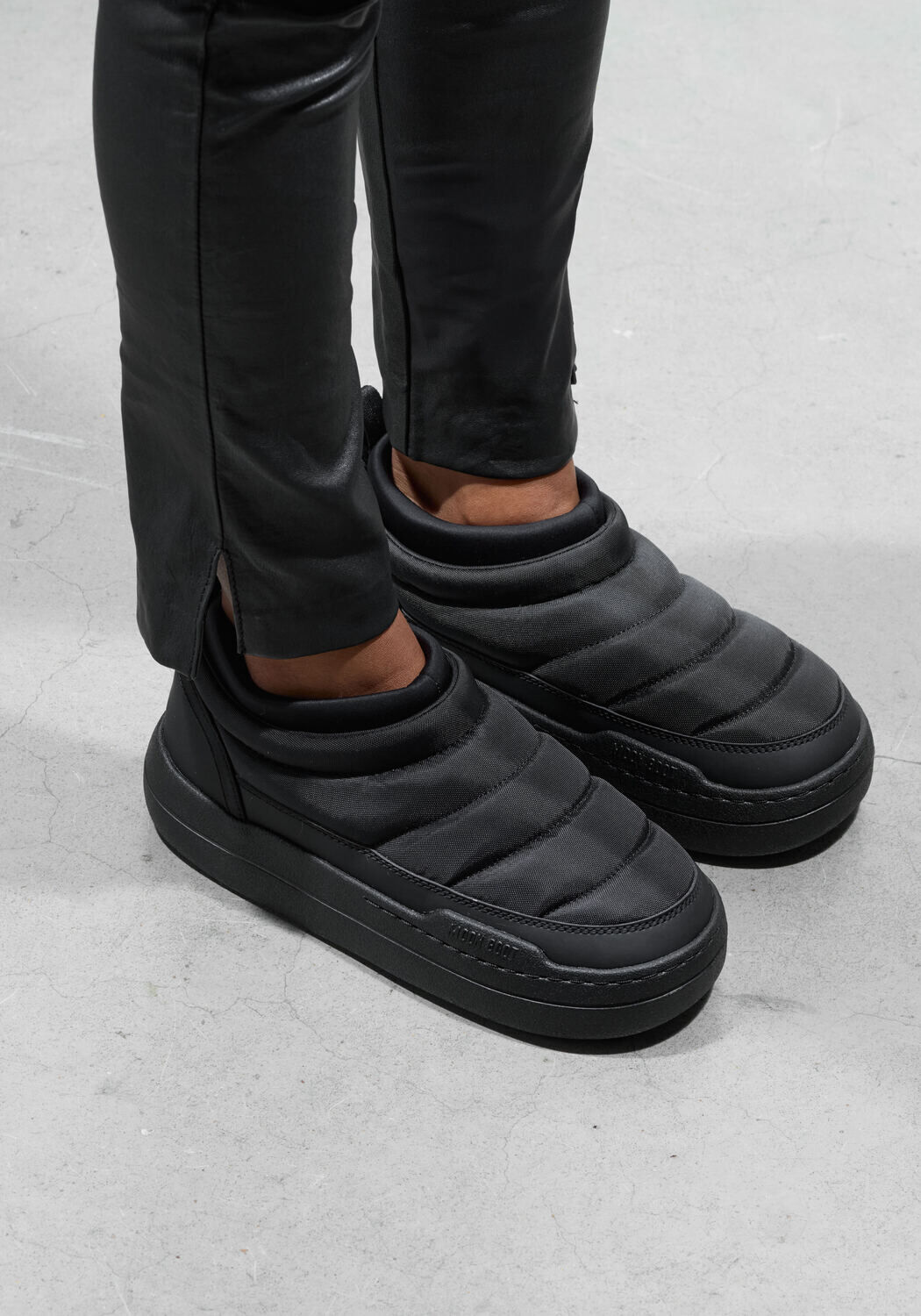 Zwarte MOON BOOT Snowboots MB PARK SOFT NYLON - large