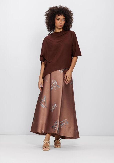 Bruine NATAN Trui TOP DRAPE - large