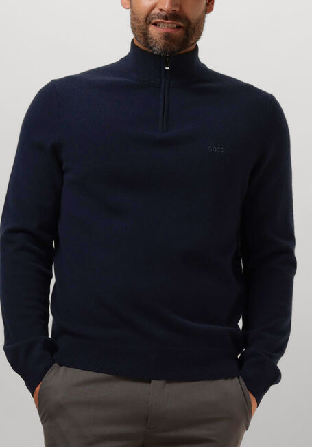 Donkerblauwe BOSS BLACK Trui EMARLO - large