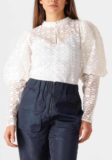 Witte CO'COUTURE Blouses ELINOR OPEN BACK BLOUSE - large