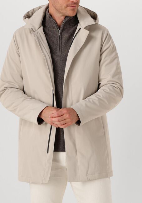 Beige PROFUOMO Mantel RAINCOAT LONG MAGNET - large