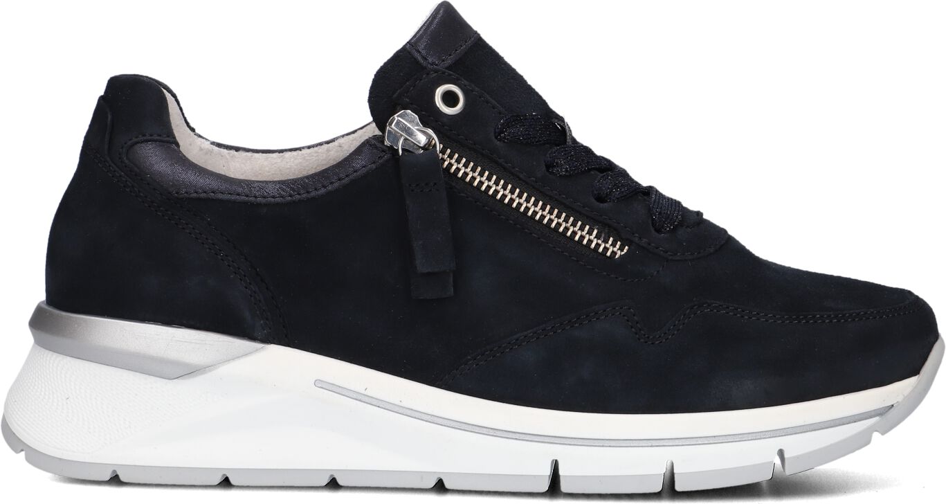 Gabor Lage Sneakers Dames 587, Maat: 37, Materiaal: Nubuck, Kleur: Blauw