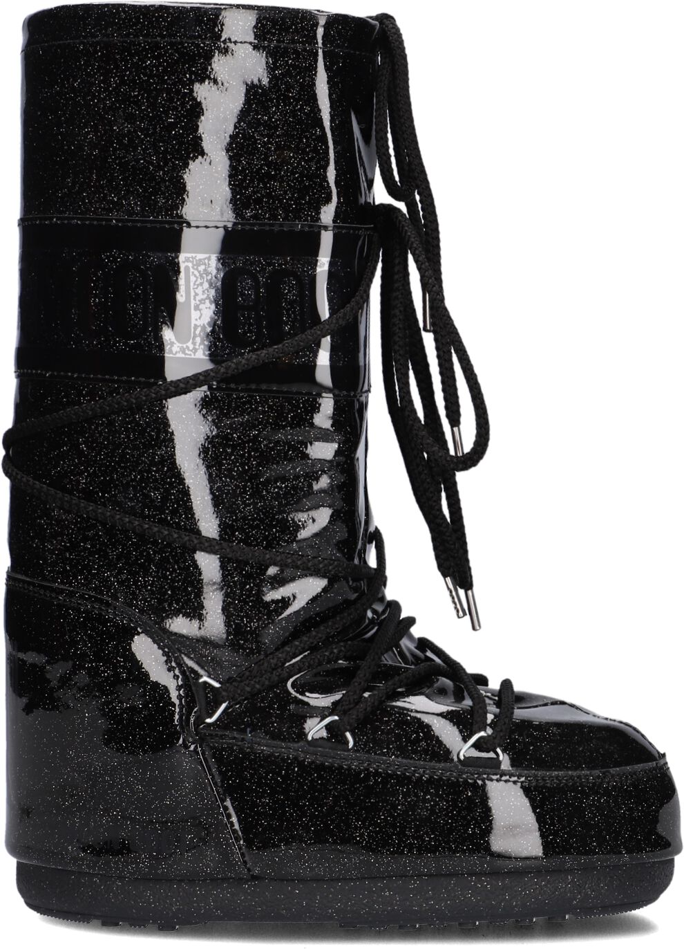 Moon Boot Snowboots Dames Mb Icon Glitter, Maat: 35, Materiaal: Textiel, Kleur: Zwart