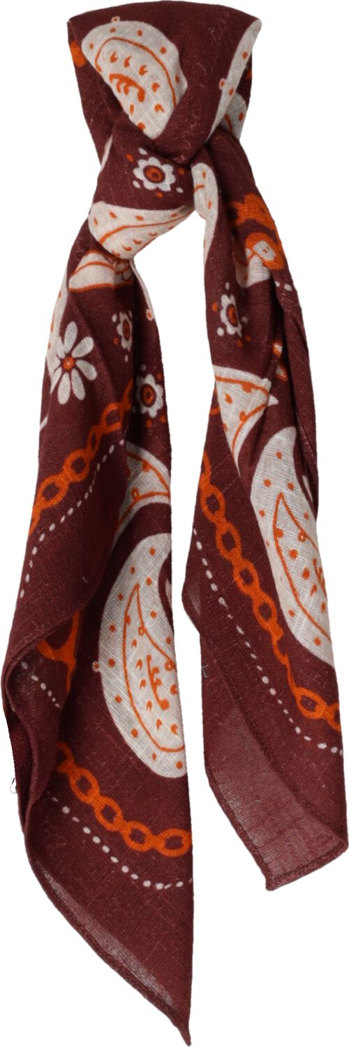 Bonnie Studios Sjaal
Dames Farm Scarf, Materiaal: Textiel, Kleur: Bruin afbeelding