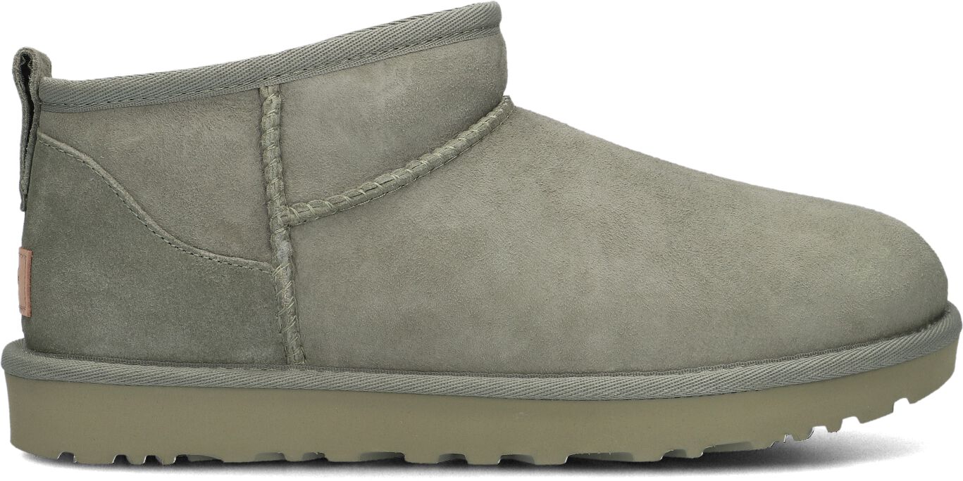 UGG Vachtlaarzen Dames W Classic Ultra Mini, Maat: 41, Materiaal: Suède, Kleur: Groen