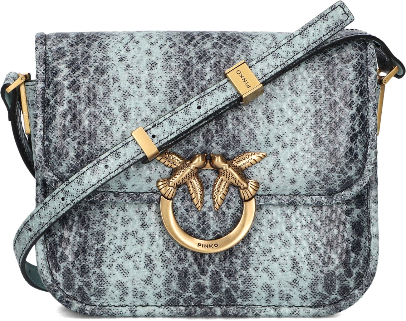 Pinko Schoudertas
Dames Love Box Bag Fl Mini Pelle, Materiaal: Leer, Kleur: Blauw afbeelding 1