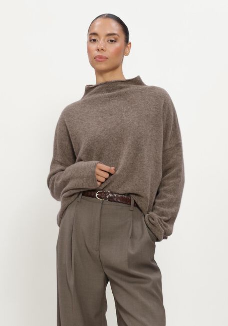 Taupe FILIPPA K Trui MIKA YAK FUNNELNECK SWEATER - large