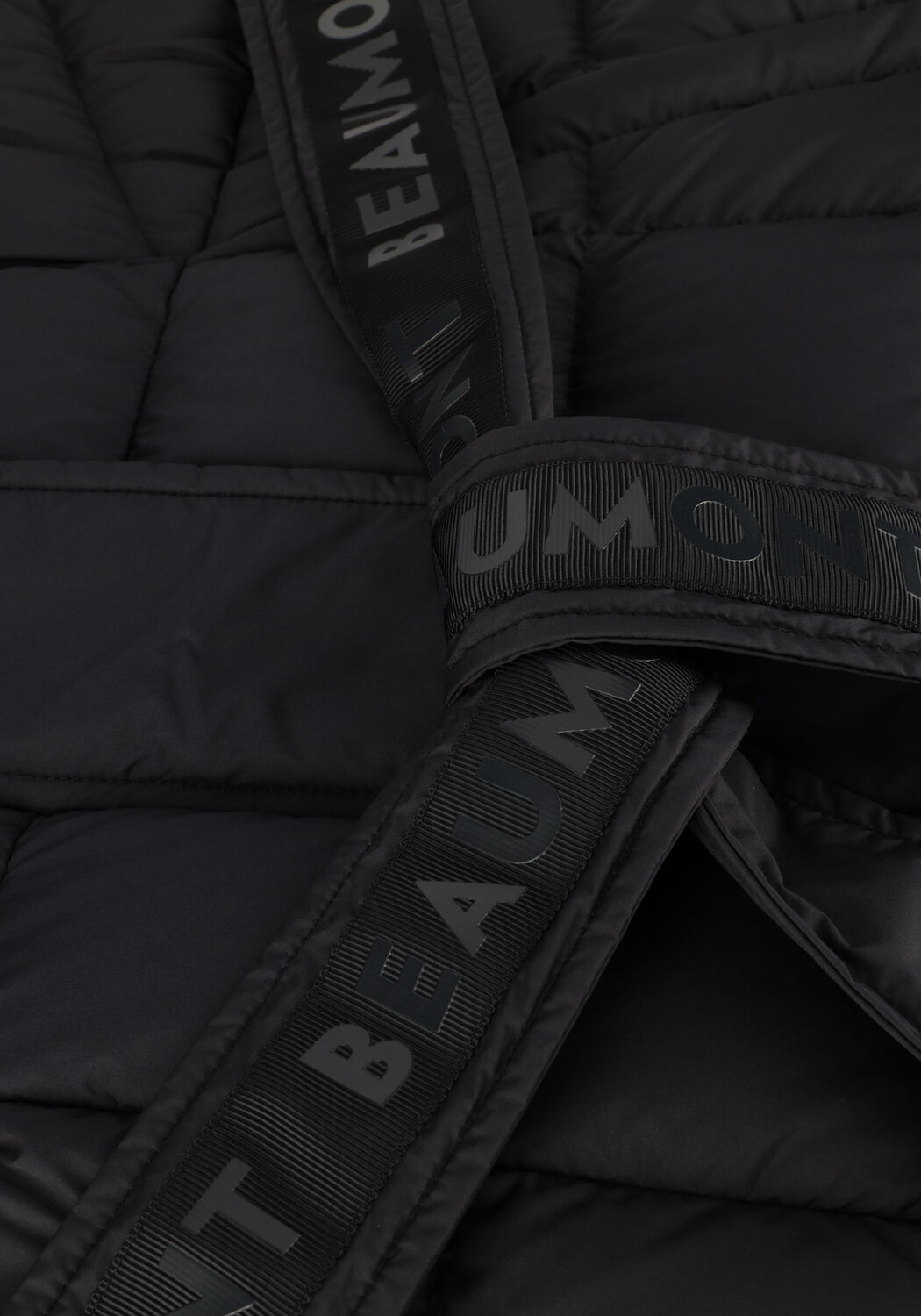 Zwarte BEAUMONT Gewatteerde jas ZAHRA LONG - large