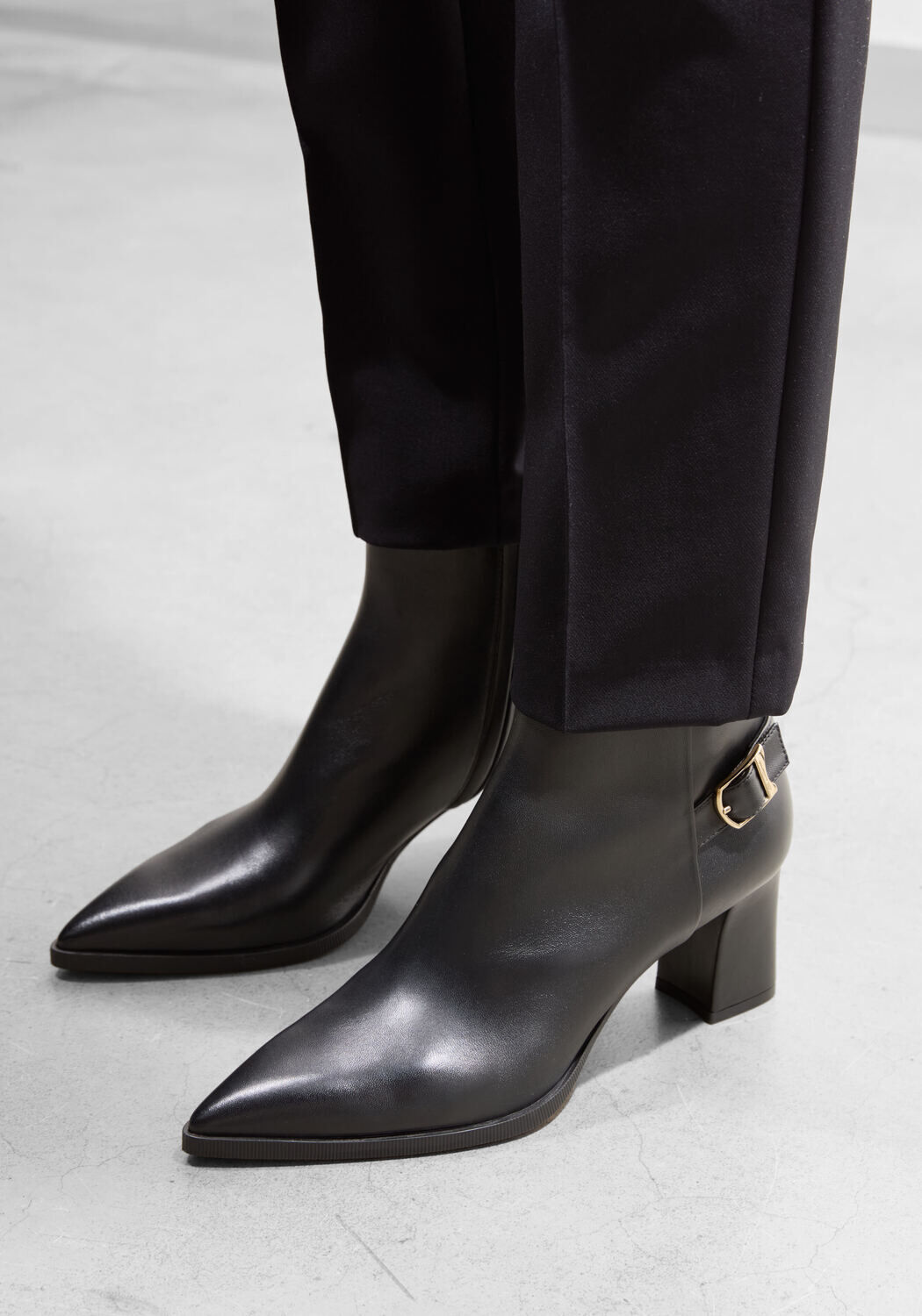 Zwarte SANTONI Enkellaarsjes 71846 - medium