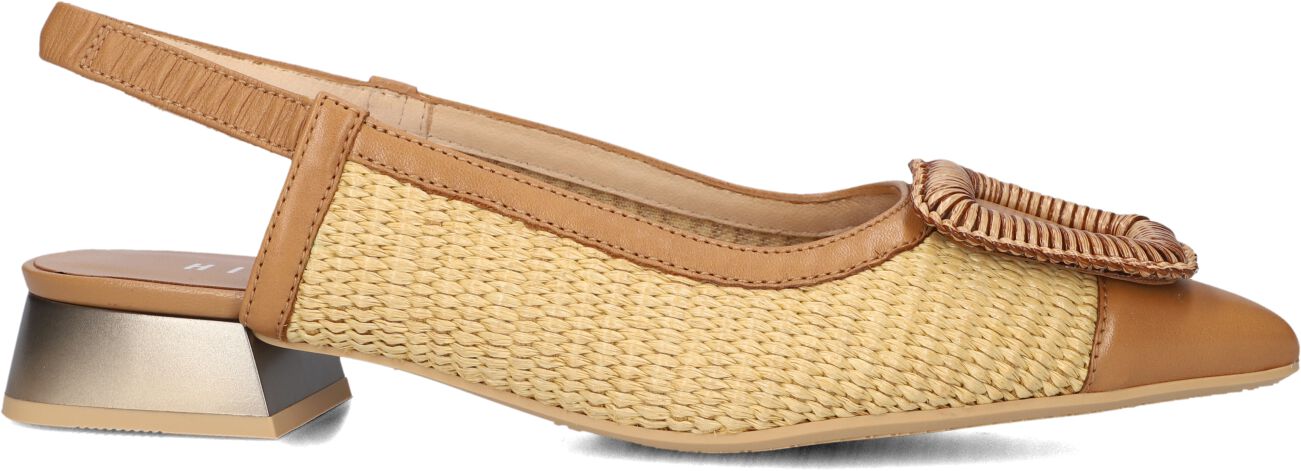 Hispanitas Slingbacks Dames Rhv254046, Maat: 36, Materiaal: Raffia, Kleur: Camel afbeelding 1