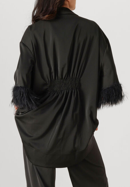 Zwarte CO'COUTURE Mini jurk ADNA CC FEATHER SHIRT - large