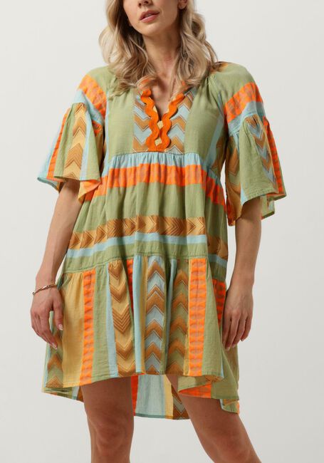 Groene NEMA Mini jurk N049 - large