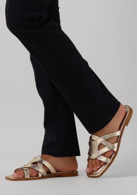 Gouden LINA LOCCHI Slippers LED SLIPPER MET GESP - large