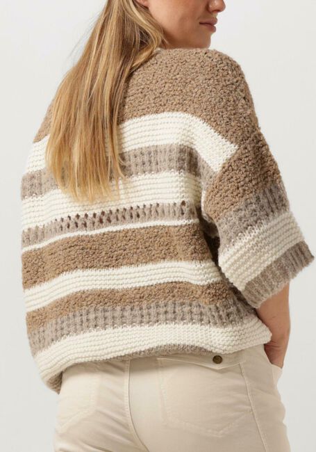 Multi SUMMUM Trui BOXY SWEATER MULTI YARN MIX KNIT - large
