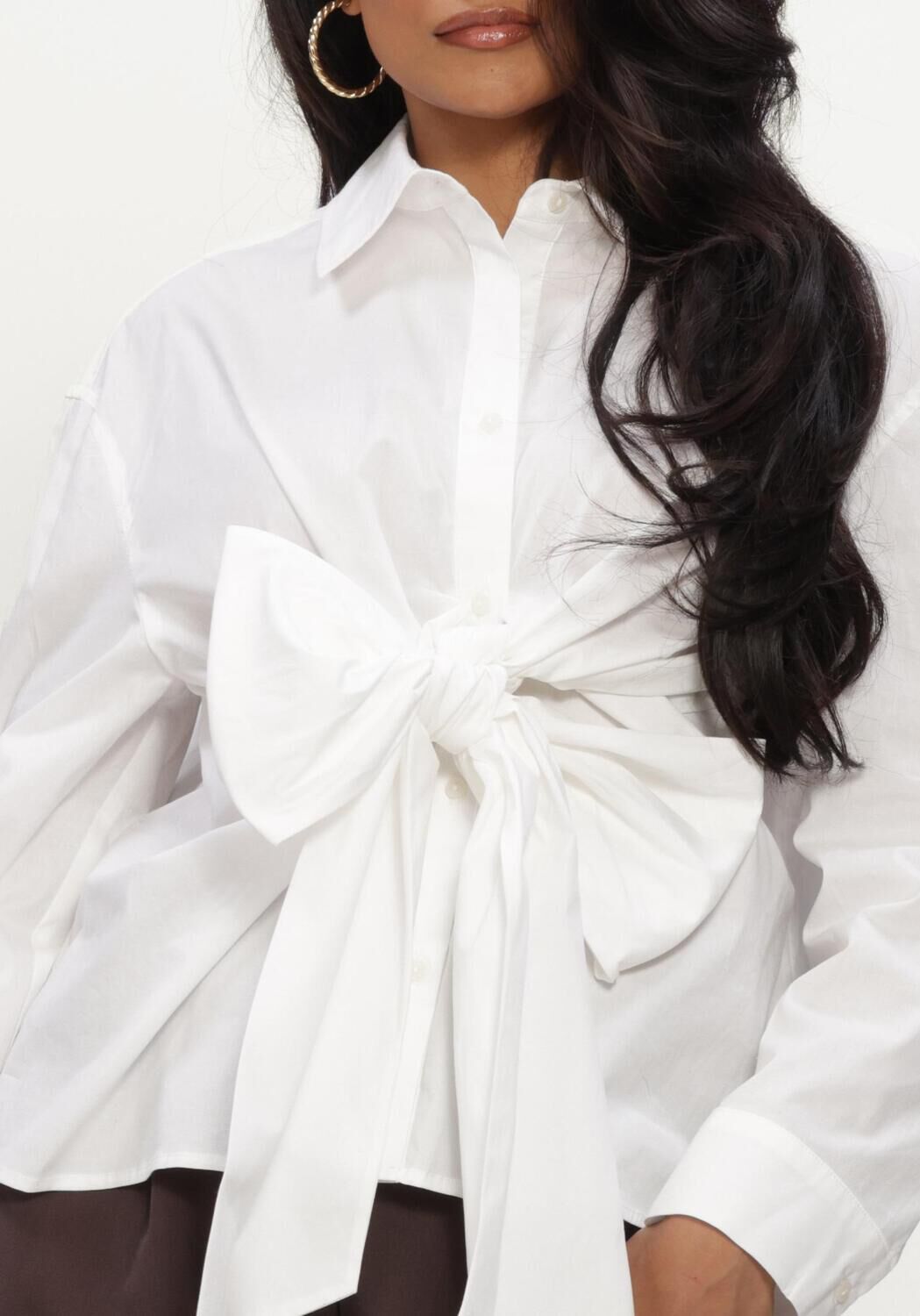 Witte CO'COUTURE Blouses HALENCC TIE SHIRT - large