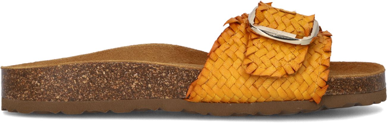 Stefano Lauran Slippers
Dames Bio Gevlochten 1 Band Slipper Met Gesp, Maat: 42, Materiaal: Leer, Kleur: Oranje
