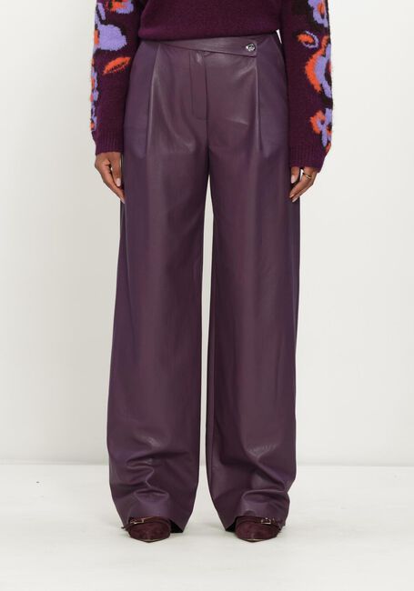 Paarse CAROLINE BISS Wijde broek 4573 - large