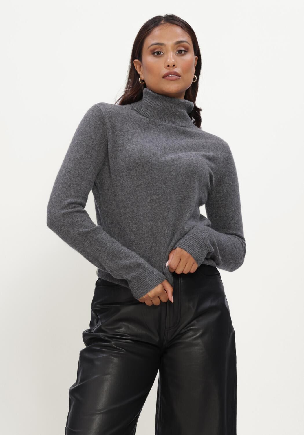 Donkergrijze ABSOLUT CASHMERE Trui THEMYS - large