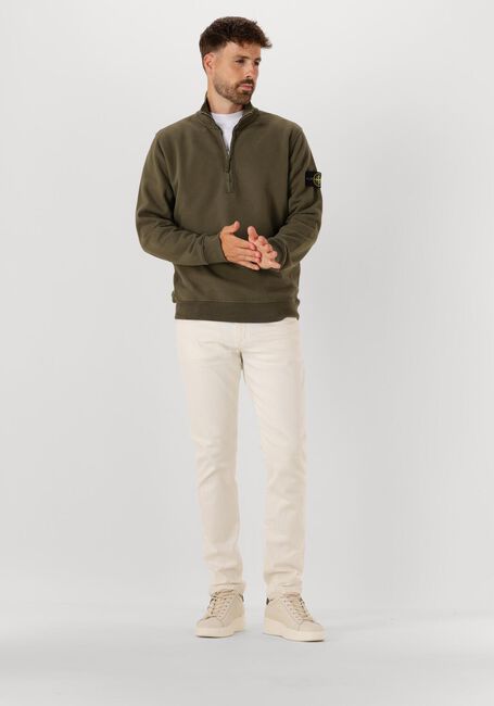 Olijf STONE ISLAND Trui LS POLO - large