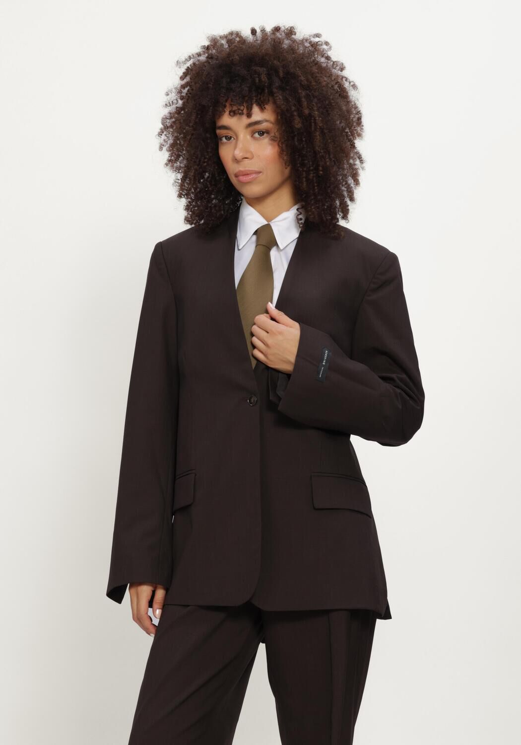 Bruine HERSKIND Blazer CLARISSA REGULAR FITTET BLAZER - large