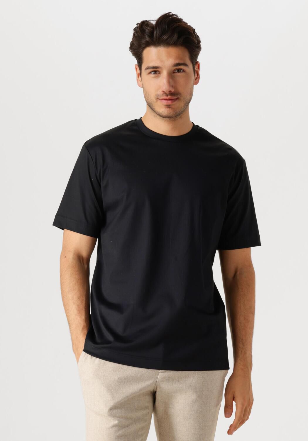 Desoto Luxury T-Shirt Heren Luxury Two Ply T-shirt 1/2, Maat: 3XL, Kleur: Zwart