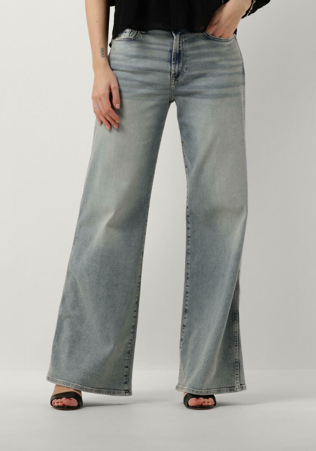 7 for all Mankind Wide Jeans Dames Lotta Luxe Vintgage Sunday, Maat: 26, Kleur: Lichtblauw