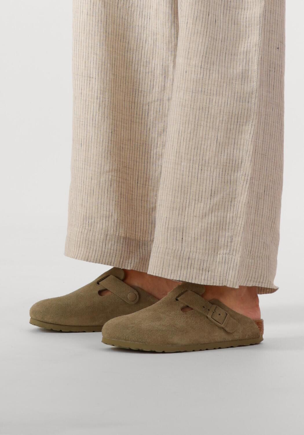 Groene BIRKENSTOCK Instappers BOSTON DAMES - large