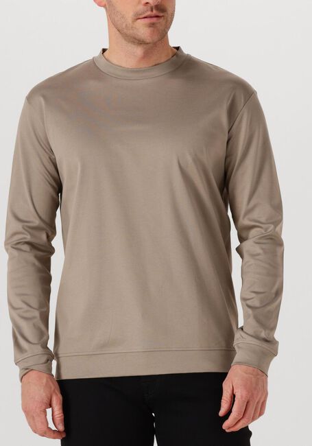 Taupe VALENZA Trui HEAVY SUPIMA SWEATER - large