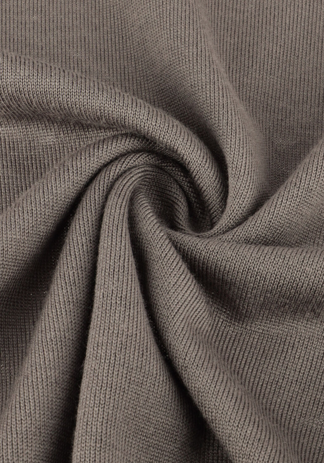 Taupe FILIPPO DE LAURENTIIS Trui POLO ZIP ML R MERINO - large