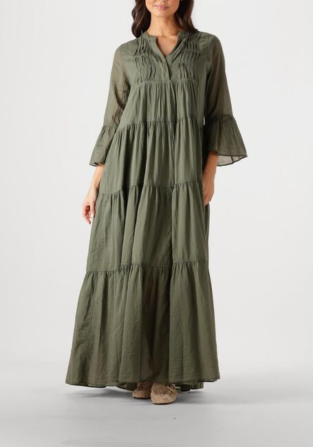 Olijf DEVOTION Maxi jurk OCEAN - large