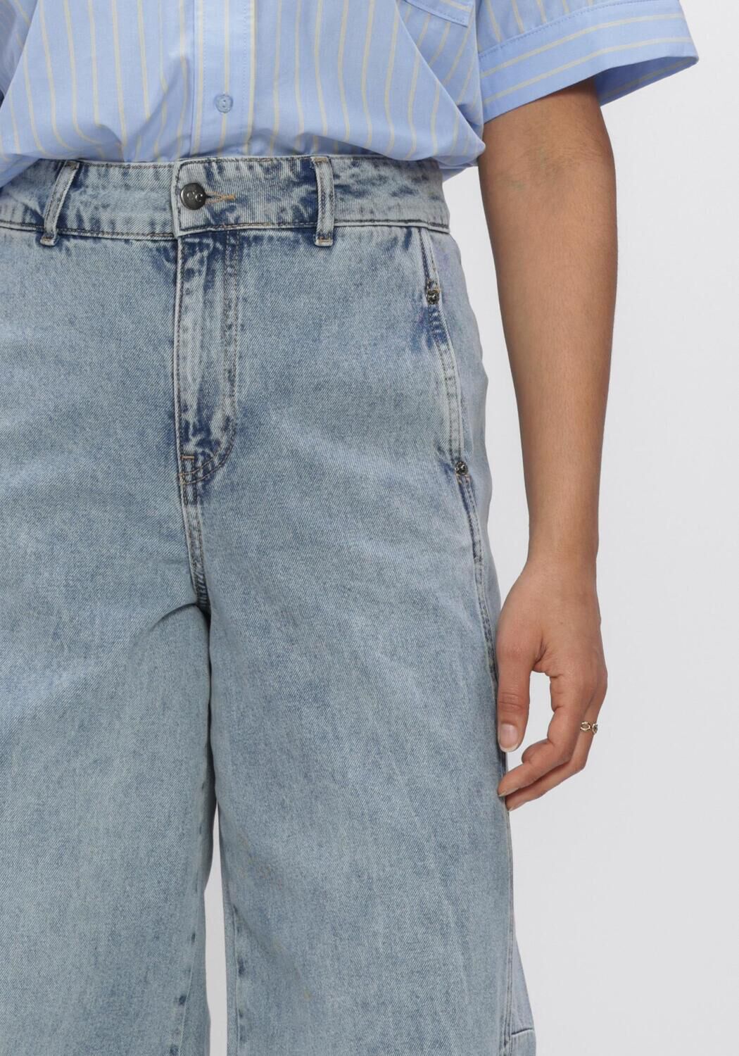 Lichtblauwe CO'COUTURE Wide jeans PANCYCC LL JEANS - large