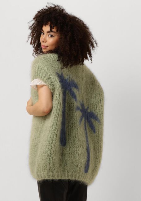 Groene LES TRICOTS D'O Vest CAMILLE - large