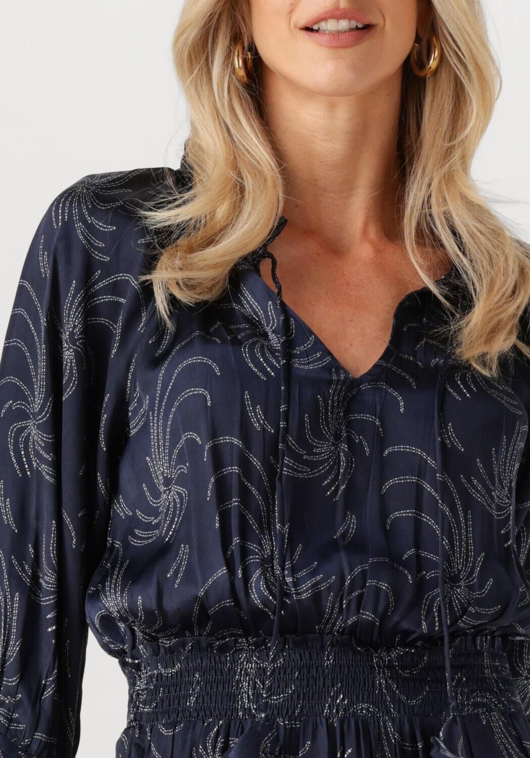 Donkerblauwe IBANA Maxi jurk DYANI - large