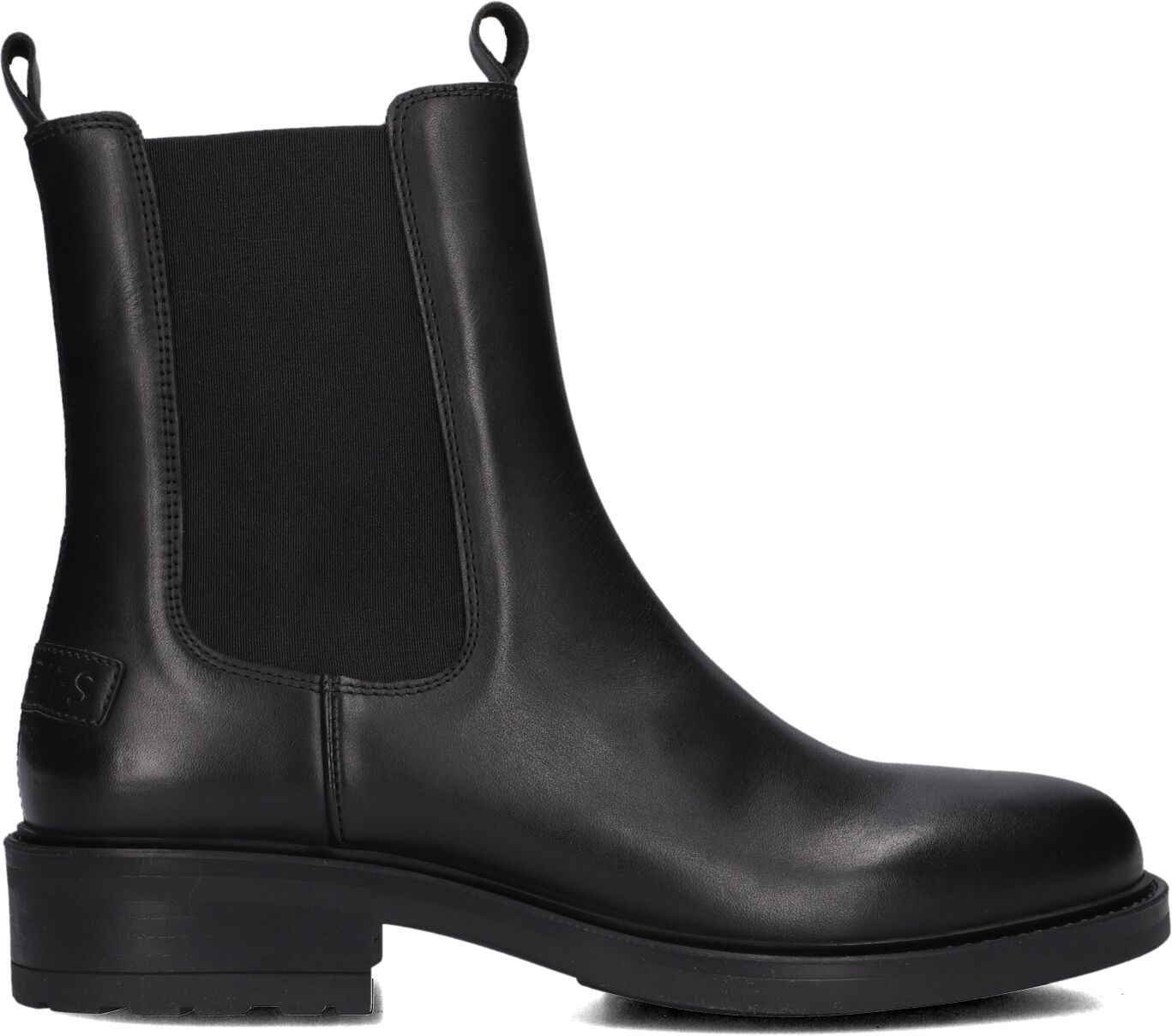 Shabbies Chelsea Boots Dames Dean Shelley, Maat: 38, Materiaal: Leer, Kleur: Zwart