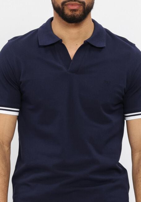 Donkerblauwe FAY Polo POLO SENZA BT. PIQUET STR. STRIPES - large