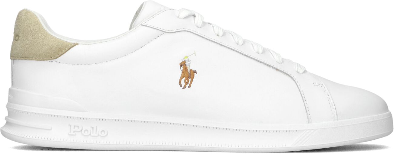 Ralph Lauren Lage Sneakers Heren Hrt Court, Maat: 42,5, Materiaal: Leer, Kleur: Wit