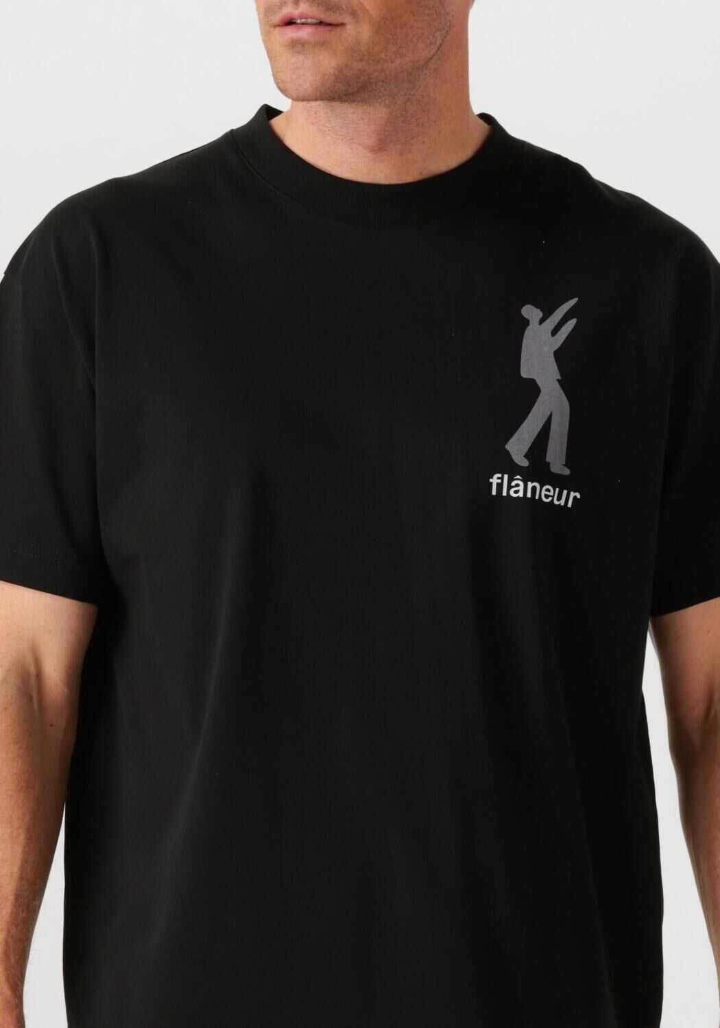 Zwarte FLANEUR T-shirt INFLATABLES T SHIRT - large