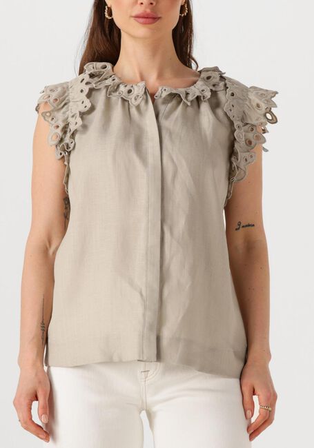 Beige COPENHAGEN MUSE Top NATULI SHIRT - large