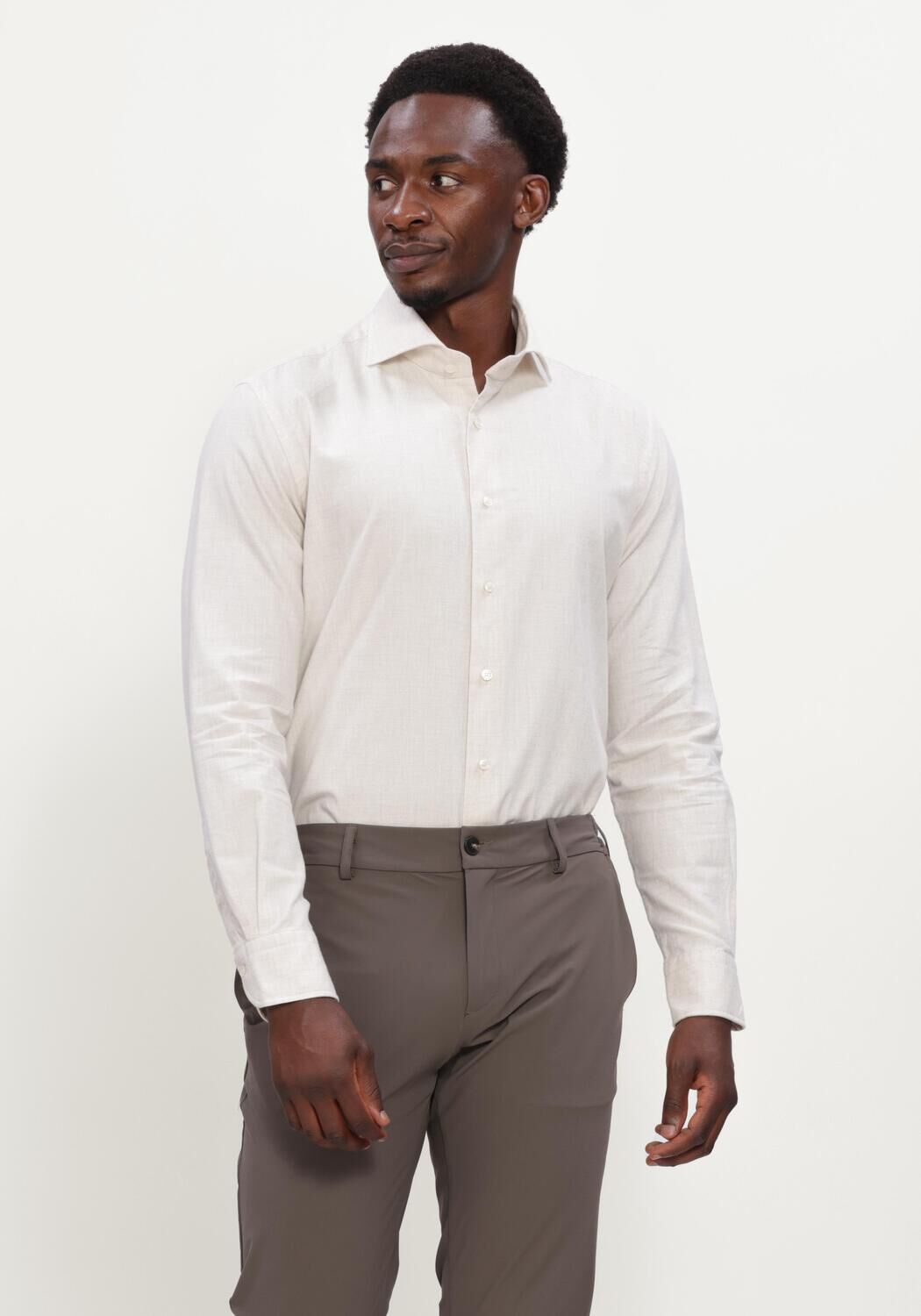 Ecru XACUS Klassiek overhemd 31148 721ML - large