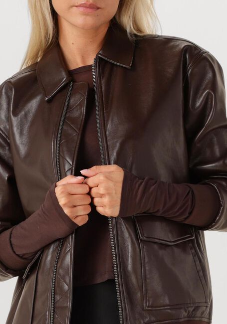 Bruine ANINE BING Leren jas KELANIE JACKET - large