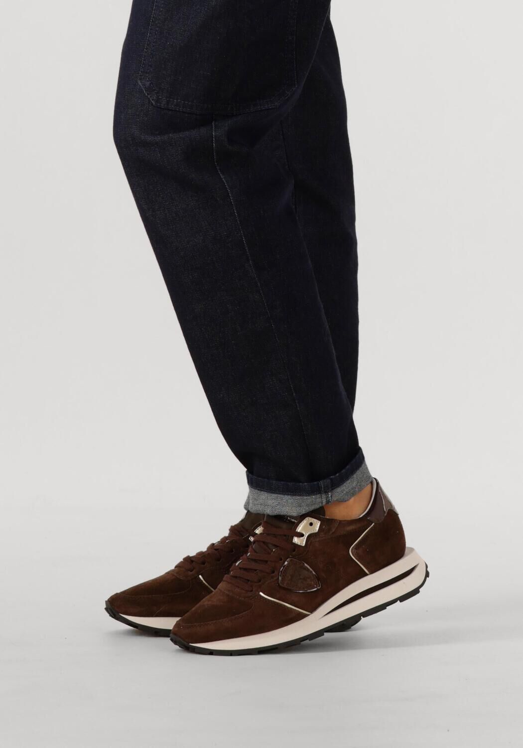 Bruine PHILIPPE MODEL Lage sneakers TROPEZ HAUTE LOW WOMAN - large