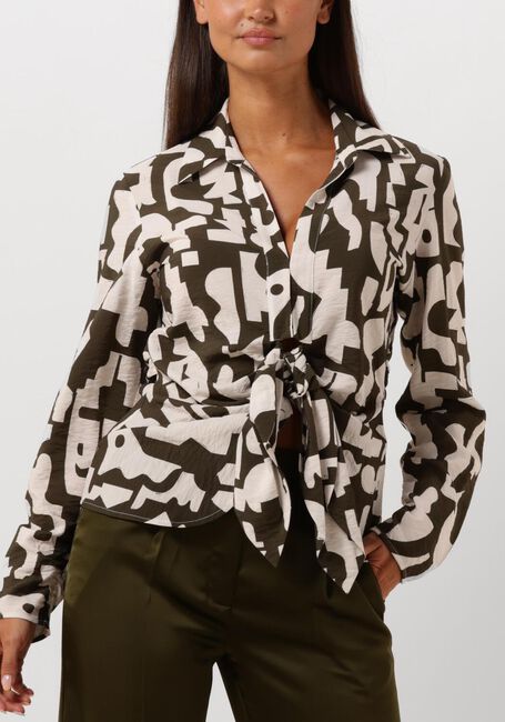 Groene DANTE6 Blouses PRINT SMOCK BLOUSE - large